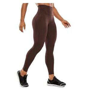 Women's High-Waisted Brown Leggings